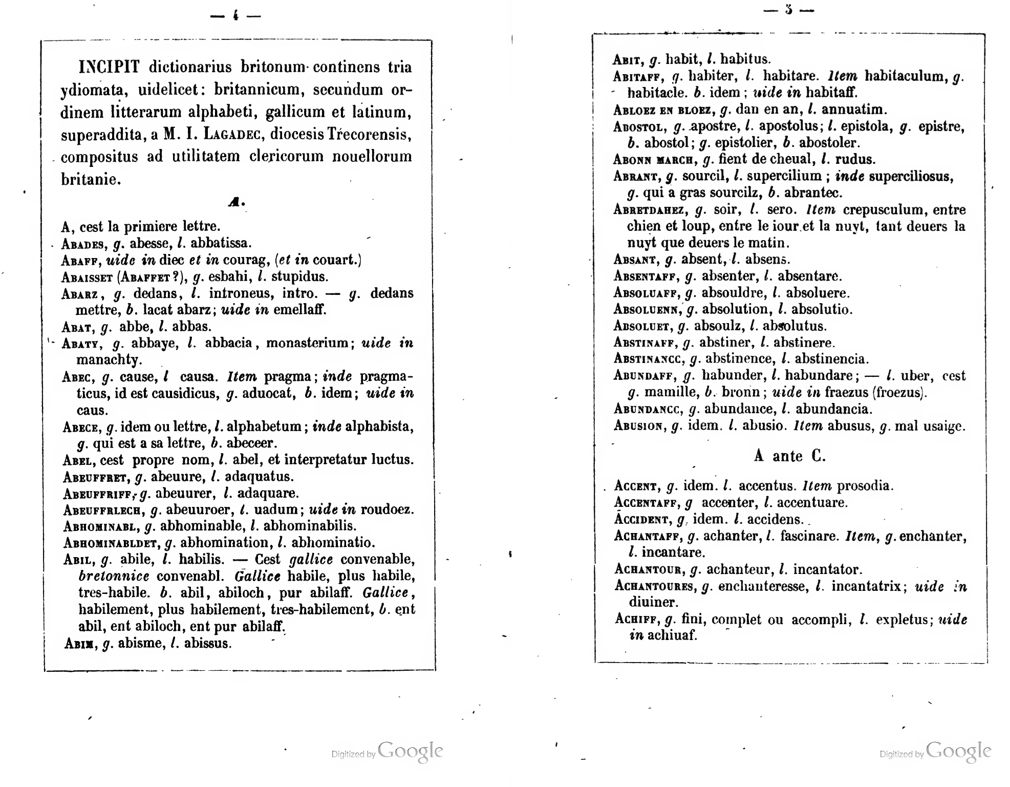 Extrait de l'édition de René-François Le Men - 1867 - Google